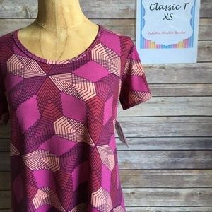 LuLaRoe Pink and Purple Classic T